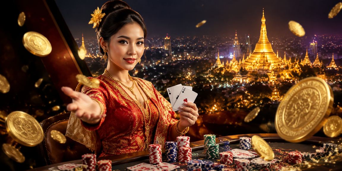 ရန်ကုန် ရွှေတိဂုံဘုရားနားတွင် ပိုကာကစားသူများ